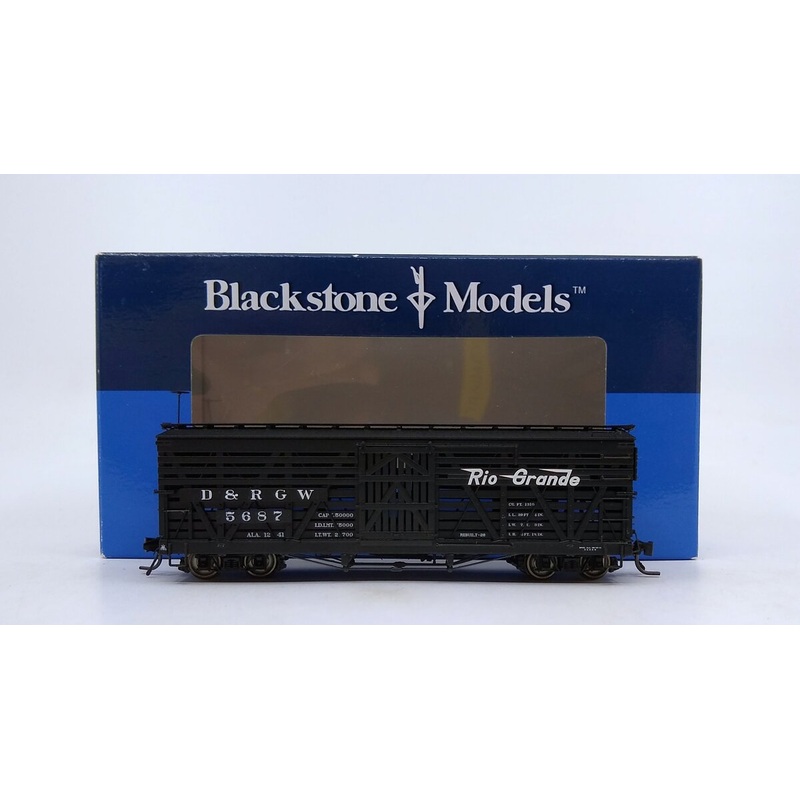 Blackstone Models B340212 HOn3 DRGW 5500-Series 30′ Stock Car #5687 NIB