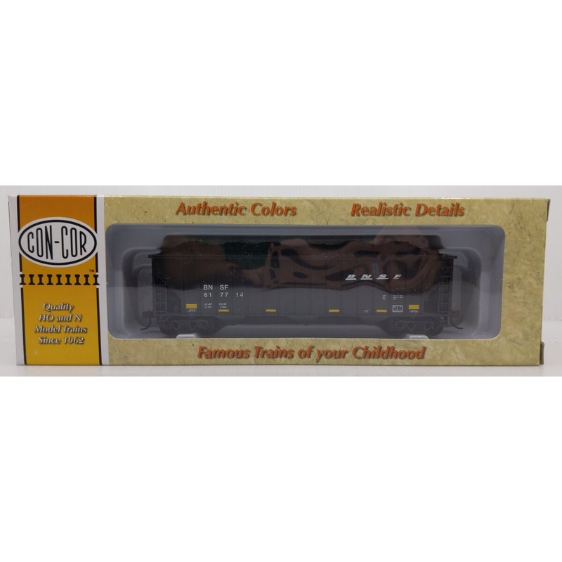 Con-Cor 0001-019366(3) HO Scale BNSF 15 Panel 100 Ton Coal Hopper #617714 LN/Box