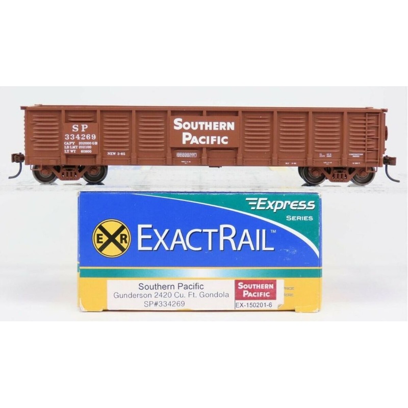 ExactRail EX-150201-6 HO Scale SP Gunderson 2420 Cu. Ft. Gondola #334269 LN/Box