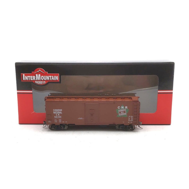 InterMountain 45705-05 HO Scale Canadian National 1937 AAR 40′ Boxcar #521163 LN/Box