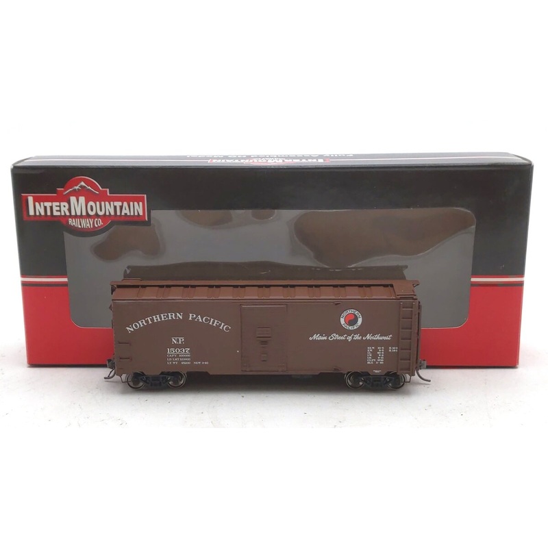 InterMountain 45733-13 HO Scale Northern Pacific 1937 AAR 40′ Boxcar #15037 NIB