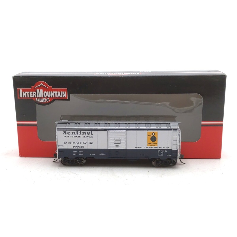 InterMountain 45742-01 HO Scale Baltimore & Ohio 1937 AAR 40′ Boxcar #466025 LN/Box