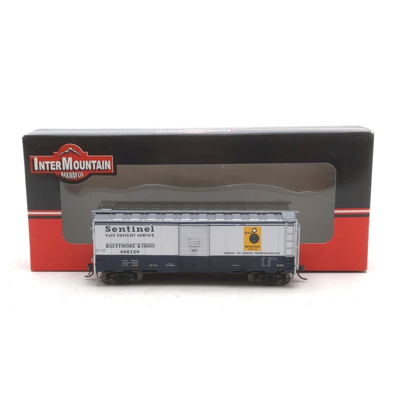 InterMountain 45742-05 HO Scale Baltimore & Ohio 1937 AAR 40′ Boxcar #466120 LN/Box
