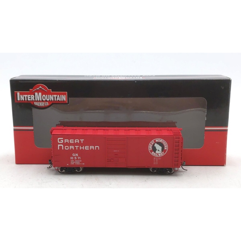 InterMountain 46053-03 HO Scale Great Northern Plywood Panel Box Car #10571 LN/Box