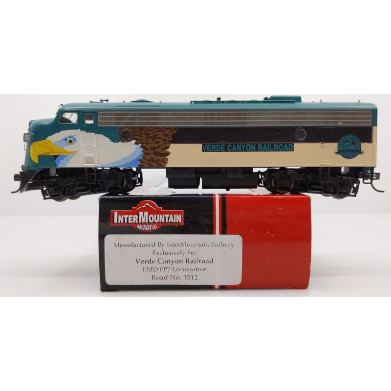 InterMountain HO Scale Verde Canyon Railroad EMD FP7 Diesel Locomotive #1512 LN/Box