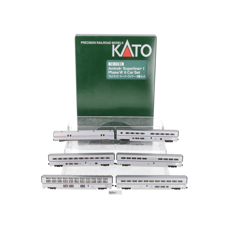 Kato 10-1789 N Amtrak Superliner Phase VI Passenger Car Add-On Set (Set of 6) NIB