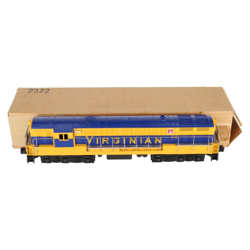 Lionel 2322 Vintage O Virginian Blue & Yellow FM Trainmaster EX/Box