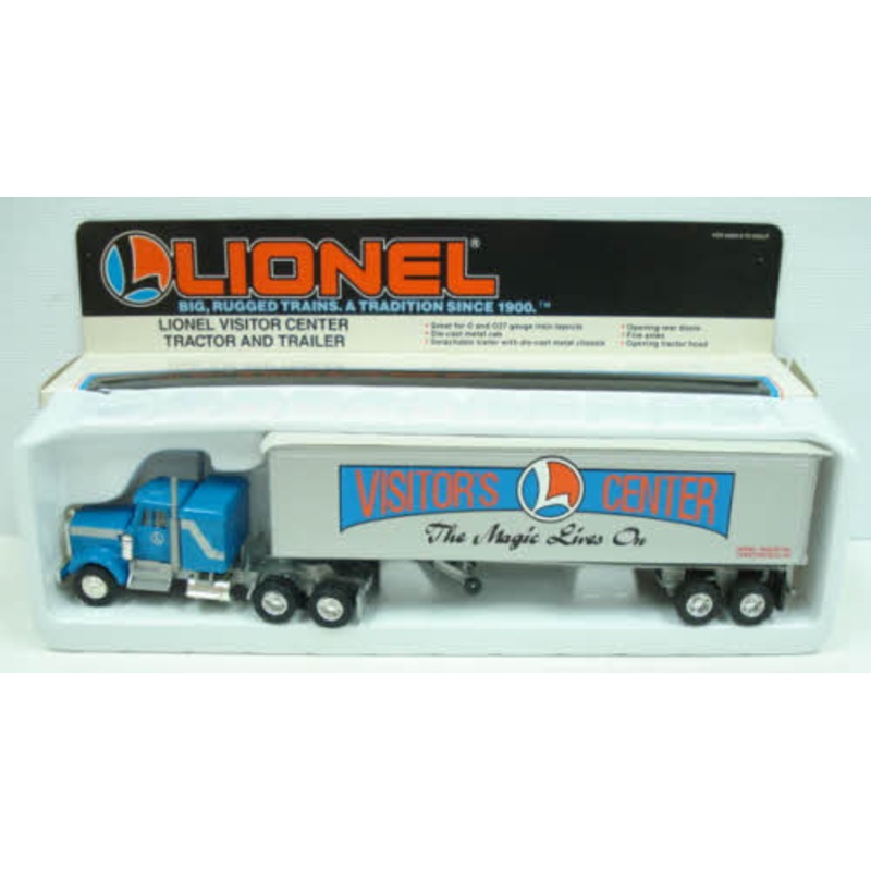 Lionel 6-12860 O Gauge Visitor Center Tractor W/ Trailer NIB