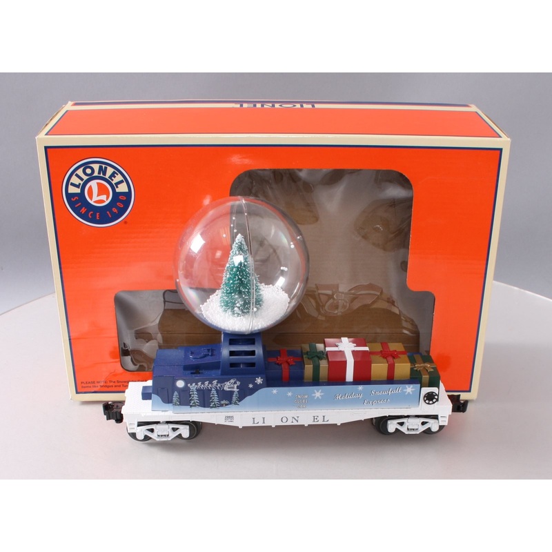 Lionel 6-29895 O Gauge Christmas Snowglobe Flatcar LN/Box
