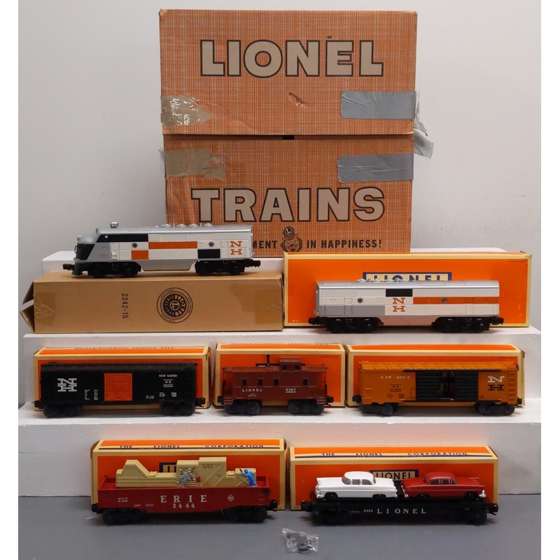 Lionel 6-38324 O Gauge New Haven F3 Diesel Freight Train Set #2507W EX/Box