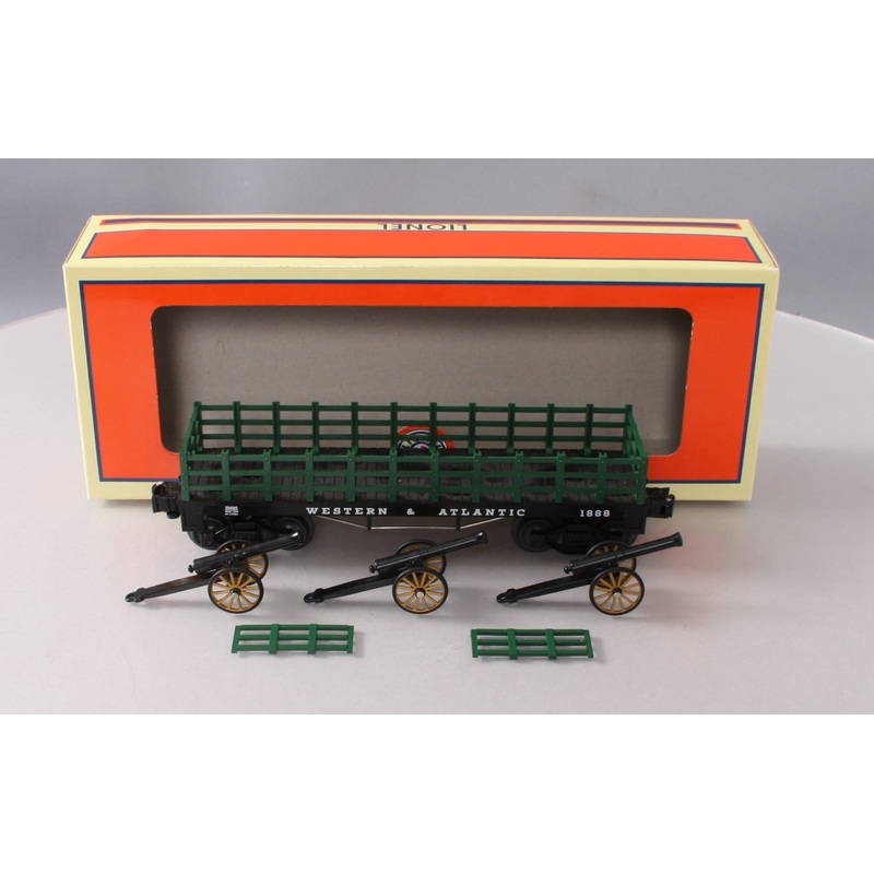 Lionel 6-39480 O Gauge Western & Atlantic Flatcar with Cannon Load #1888 LN/Box
