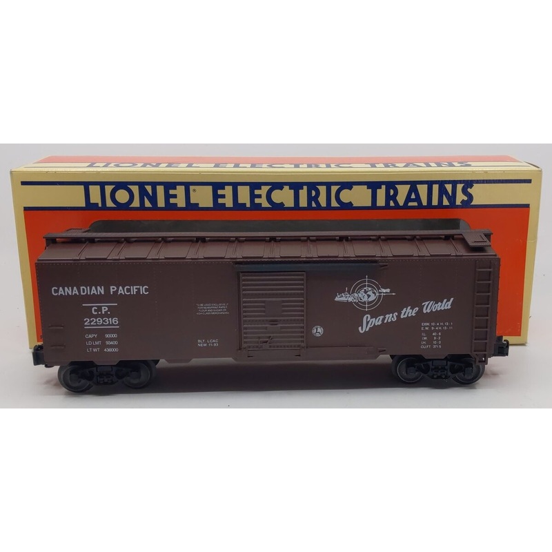 Lionel 6-930016 O Gauge Canadian Pacific 1993 Commemorative Box Car #229316 LN/Box