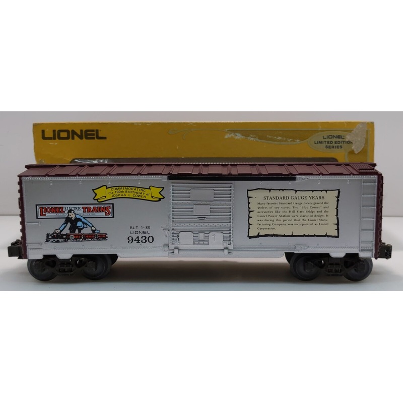 Lionel 6-9430 O Gauge Joshua Lionel Cowen The Standard Gauge Years Boxcar EX/Box