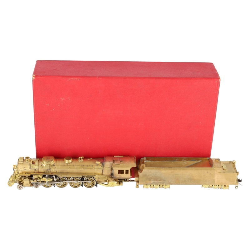 LMB HO BRASS NYC Mohawk 4-8-2 Steam Locomotive & Tender (Unpainted) VG/Box
