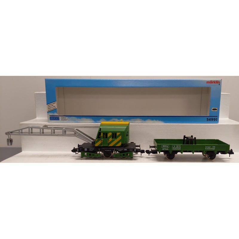 Marklin 54991 1 Gauge Metal Crane Car Set w/Digital Control (Metal Wheels) EX/Box