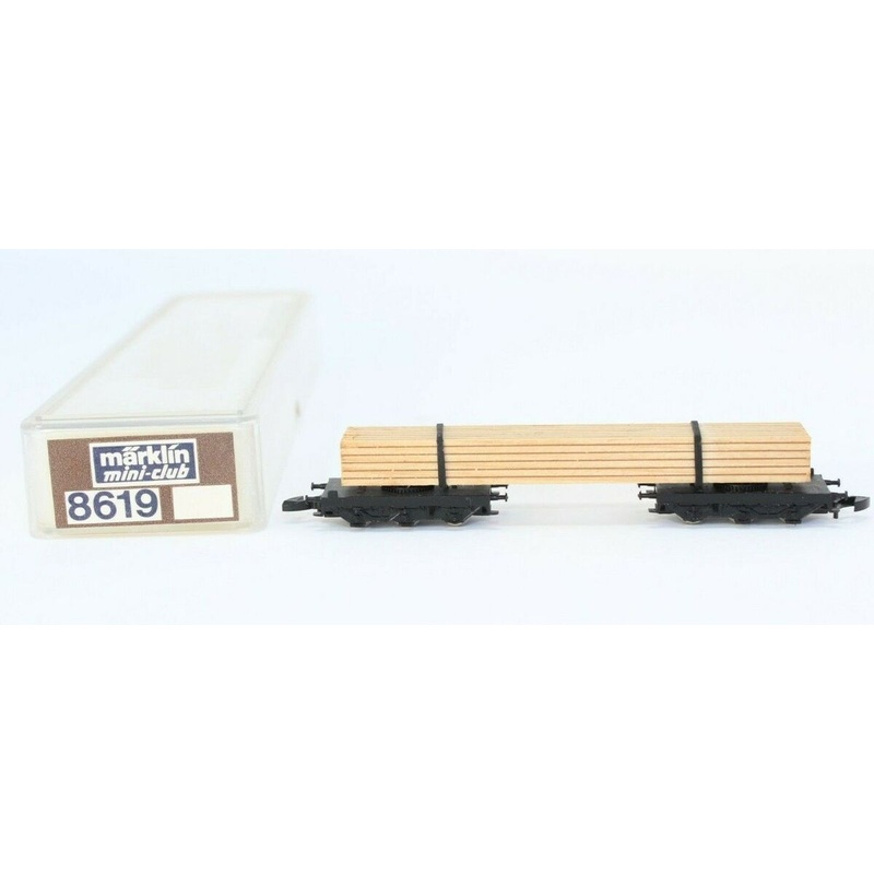 Marklin 8619 Z Scale Flatcar with Lumber Load LN/Box