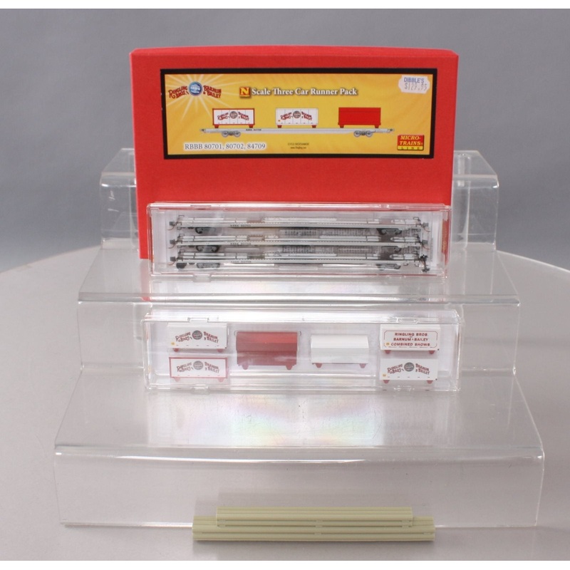 Micro-Trains 99300039 N Ringling Bros. Barnum & Bailey Runner Pack (Set of 3) LN/Box