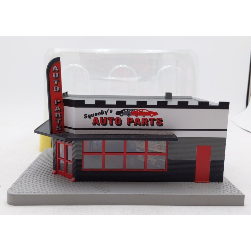 MTH 30-90448 O Squeeky’s Auto Parts Single Story Corner Store EX/Box
