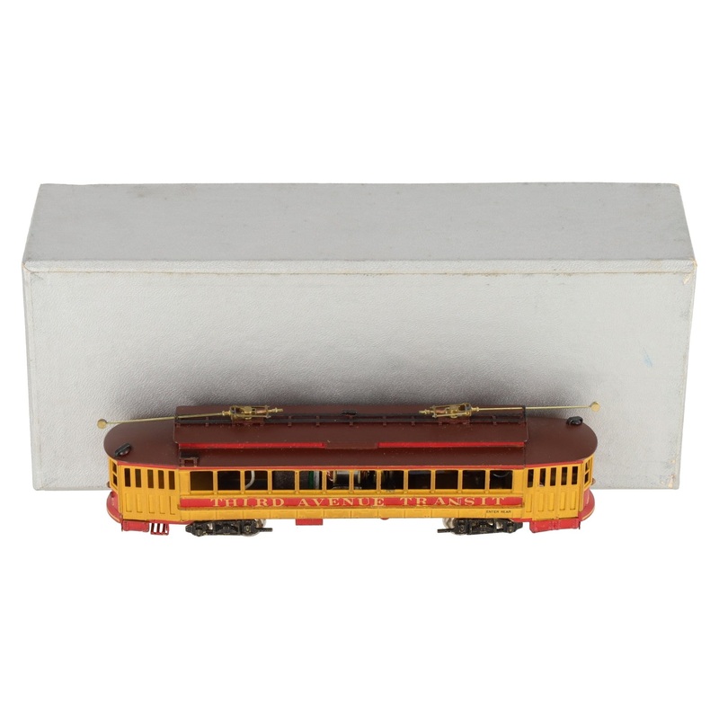 Custom NJ Brass TO-402 HO BRASS Third Avenue Railway 400 Series Trolley EX/Box