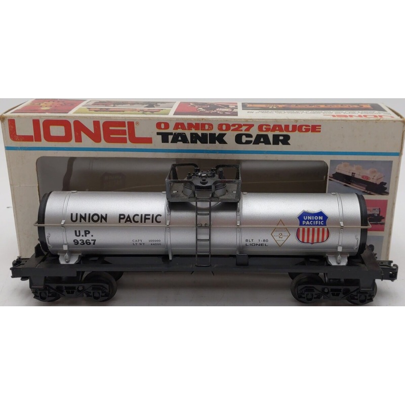 Lionel 6-9367 O Gauge Union Pacific Single Dome Tank Car #9367 LN/Box