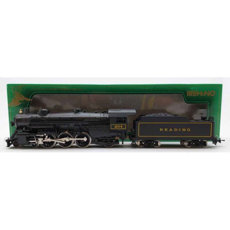 Mehano M9922 HO 4-6-2 Pacific Premier Reading Steam Locomotive and Tender #204 LN/Box