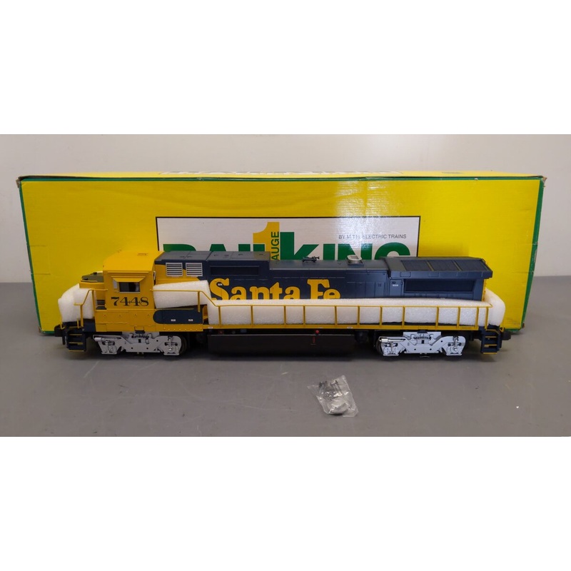 MTH 70-2022-1 G Santa Fe Dash 8-40B Diesel Locomotive w/ ProtoSound 2.0 #7448 EX/Box