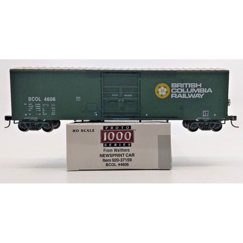 Proto 1000 920-37159 HO British Columbia Railway 50′ Newsprint Car #4606 LN/Box
