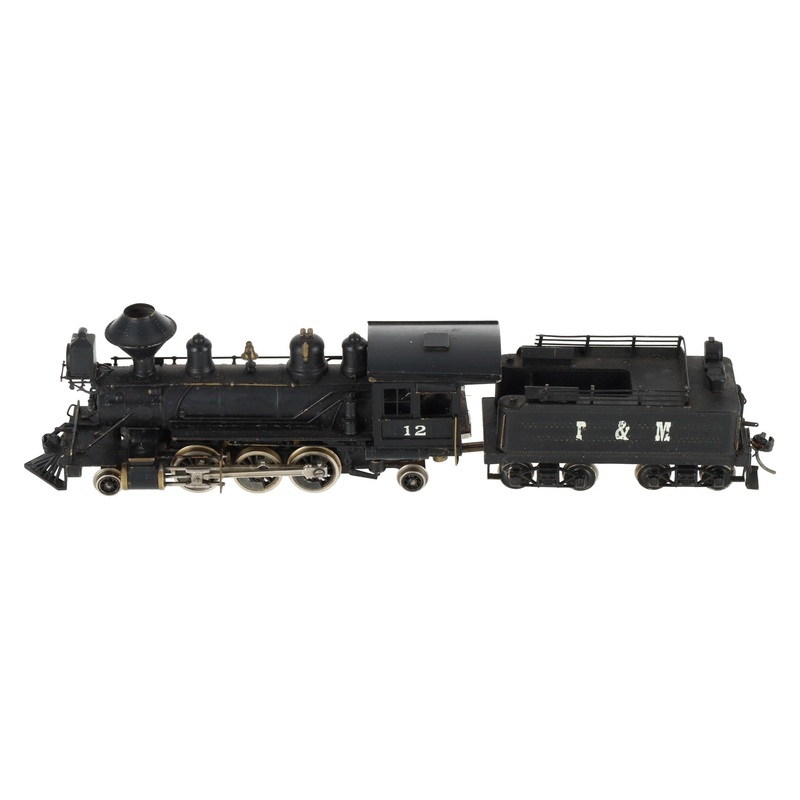 United Models HO Brass 2-6-2 Prairie King Steam Locomotive & Tender – Painted EX