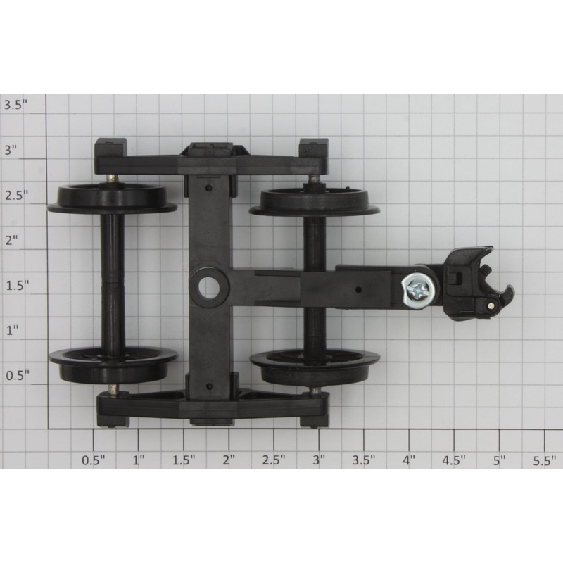 Aristo-Craft 206-3 4-Wheel Plastic Freight Car Truck with Operating Coupler