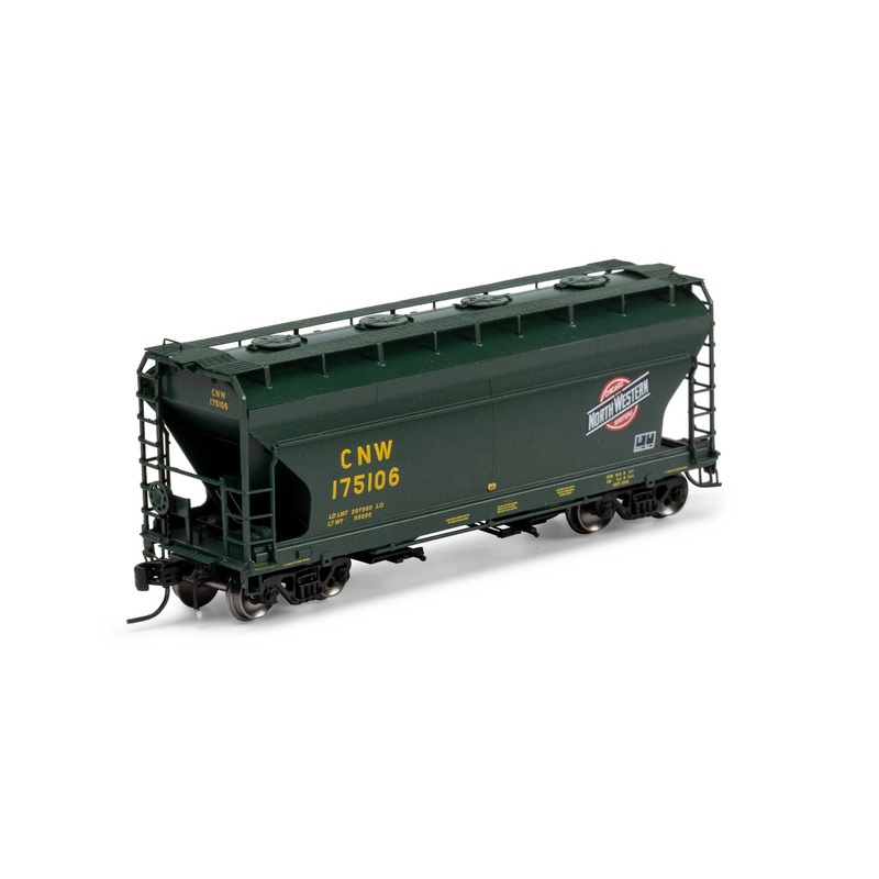 Athearn ATHG-1282 HO Chicago & North Western CNW ACF 2970 Covered Hopper #175106