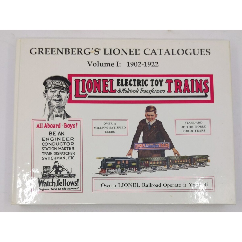 Greenberg’s Lionel Catalogue Book 1902-1922 Hardcover Book By Bruce C. Greenberg EX