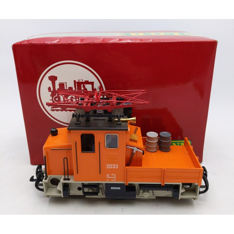 LGB 2033 G Scale Small 0-4-0 Electric Work Train Locomotive EX/Box