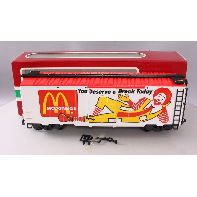LGB 44910 G Scale McDonalds You Deserve a Break Today Boxcar EX/Box