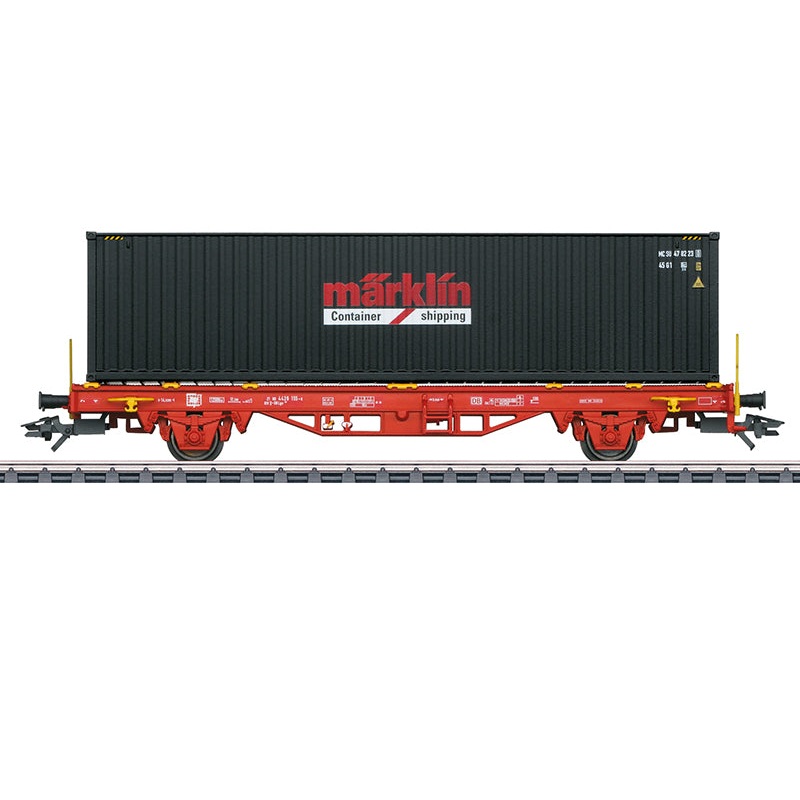 Marklin 47584 HO German Railroad, Inc. DB AG Type Lgs 580 Container Flat Car LN/Box