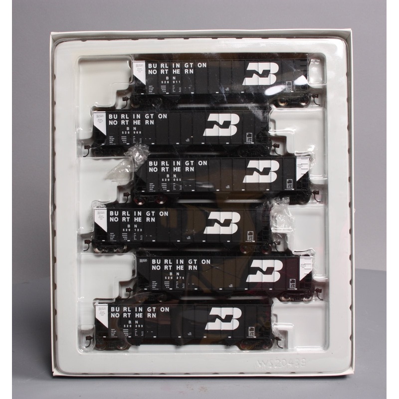Walthers 932-7867 HO Burlington Northern 3-Bay Coal Hopper #3 (Pack of 6) MT/Box