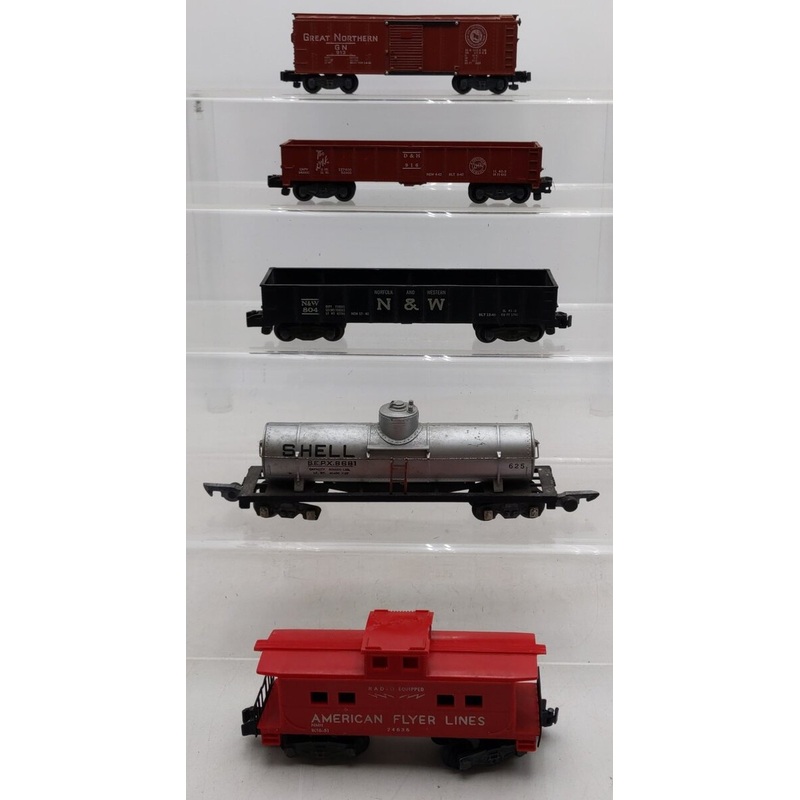 American Flyer S Vintage Freight Cars #625/#804/#913/#24636/#916 [5] VG