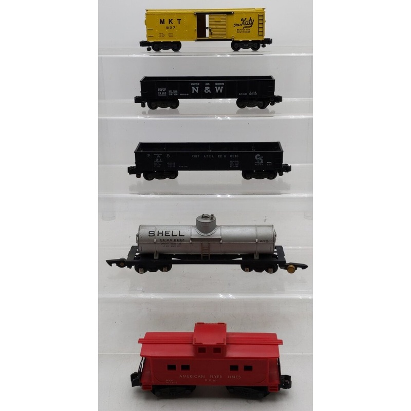 American Flyer S Vintage Freight Cars #625/#911/#806/#937/#24103 [5] VG
