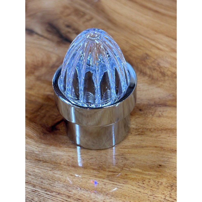 CLEAR WATERMELON LENS & CR. ALUM. CAP FOR 1 BUMPER GUIDE #94762