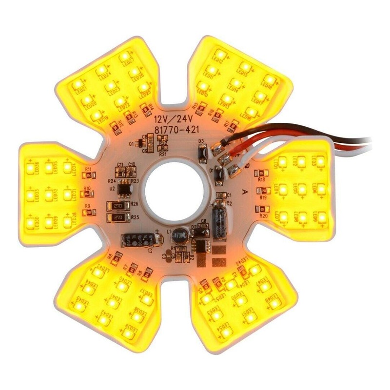 Dual Function Ultra Thin Hex Air Cleaner LED Light (yellow)  #81775