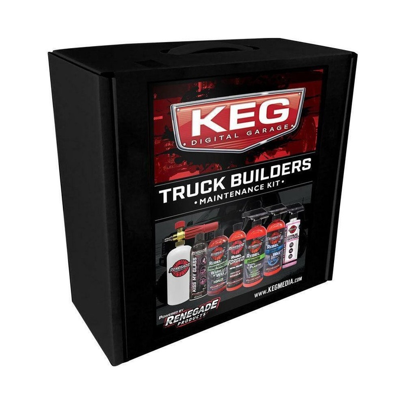renegade KEG Media Truck Builders Maintenance Kit wash shine protect clean new rp-lfgrpkr-km-kit