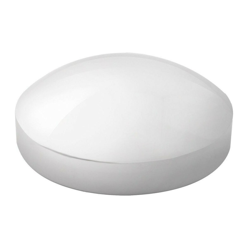 stainless rear hub cap rounded style peterbilt universal kenworth mack 8 #20023