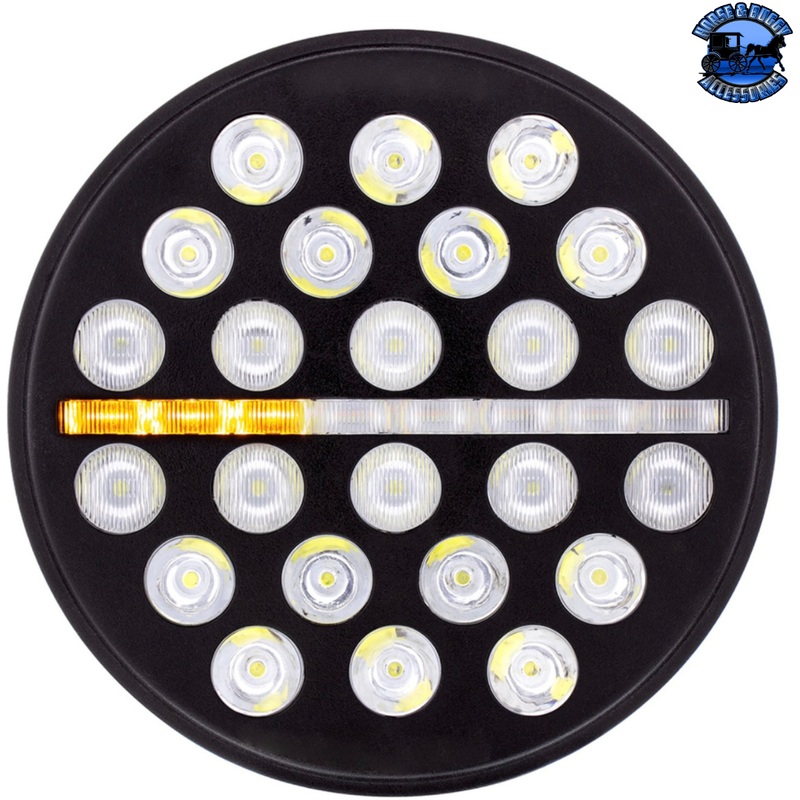 ULTRALIT – 24 HIGH POWER LED CIRCULAR LIGHT WITH DUAL COLOR LED POSITION LIGHT BAR #36452