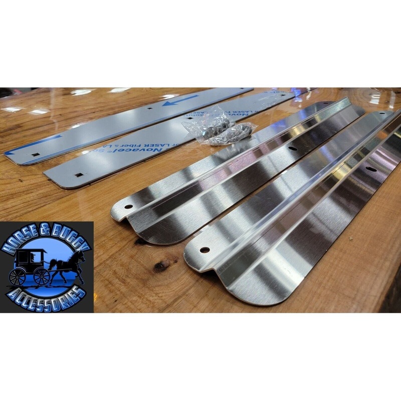 24 stainless steel mudflap weights (sold in pairs) weight w/custom stainless backing plate