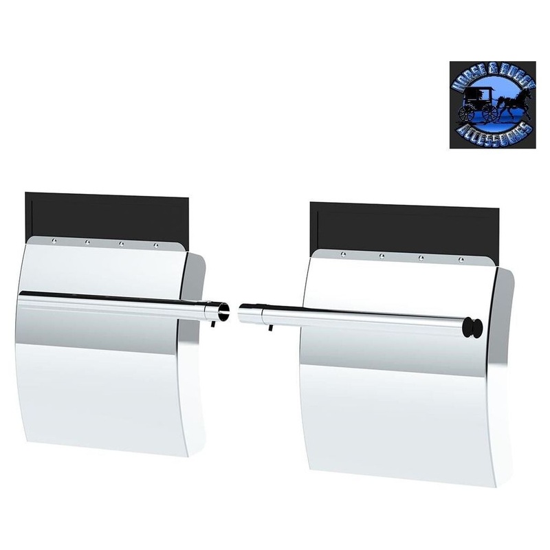 24 X 24 430 Stainless Steel Quarter Fender With Tube Bracket Set – 4 Side Wall #10906