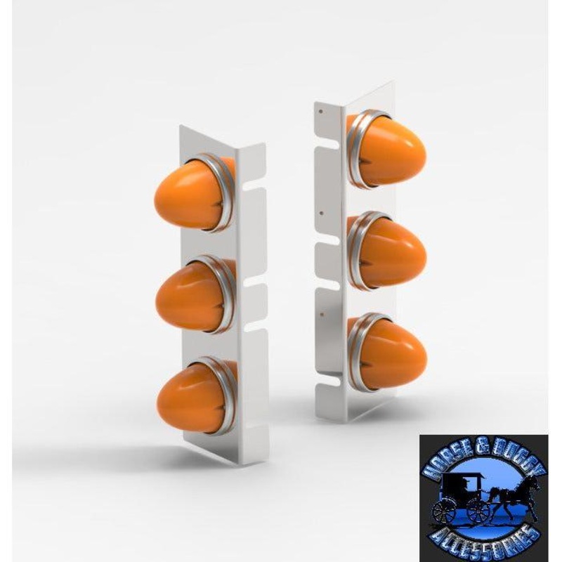 3 WATERMELON Kenworth Air Cleaner Light Bar, (mount only) Front (15) SHIFT #170662