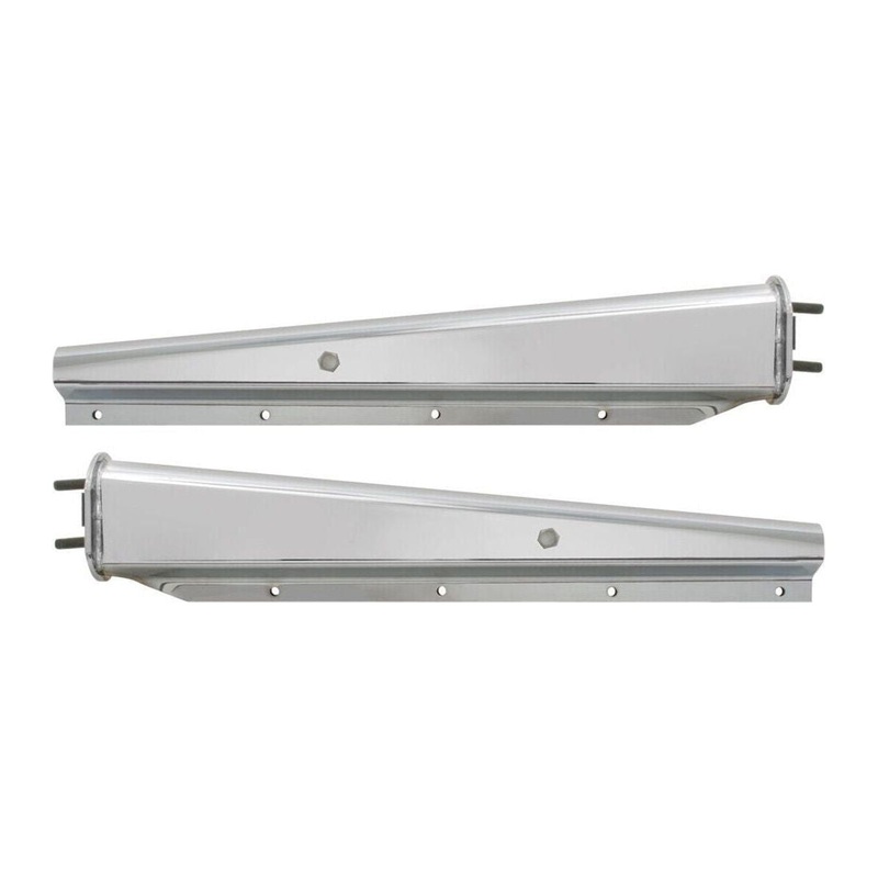 30573 2 1/2 CHROMED STEEL HEAVY DUTY SPRING LOADED STRAIGHT MUD FLAP HANGERS 30573