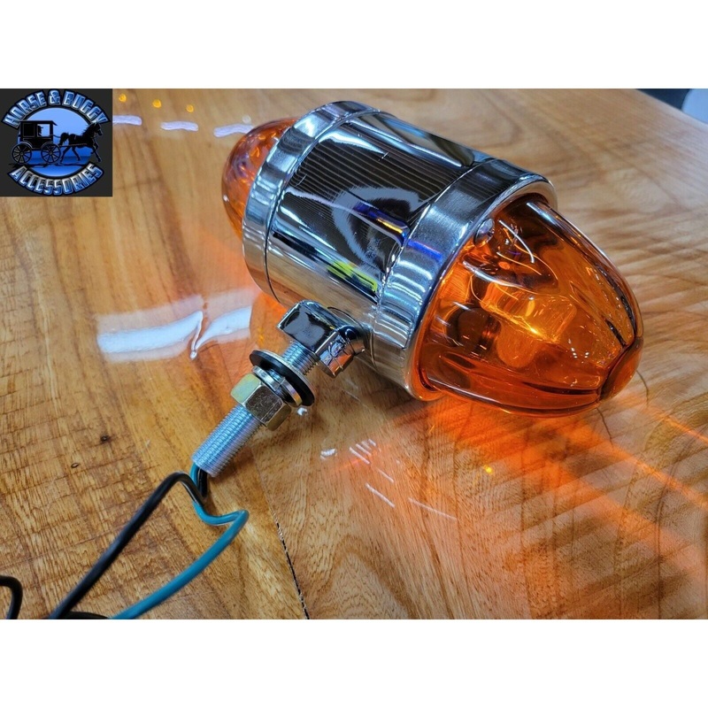 78136 WATERMELON DARK AMBER GLASS DOUBLE FACE CHROME DIE CAST PEDESTAL LIGHT 78136