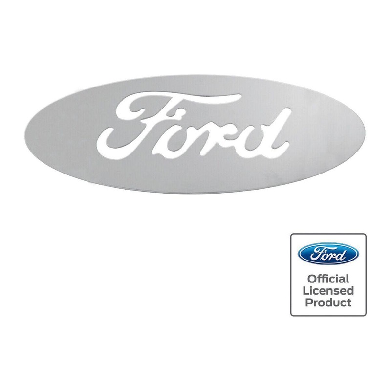 chrome ford emblem huge stud mount 17 by 7 universal decoration