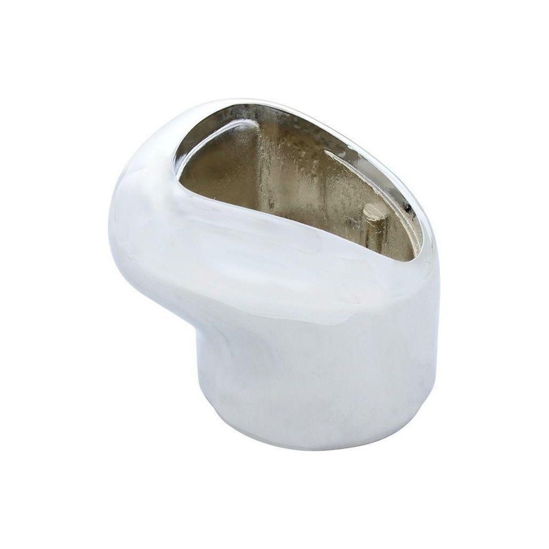 die cast chrome gear shift knob Eaton fuller 9 and 10 speed sloped handle 70177