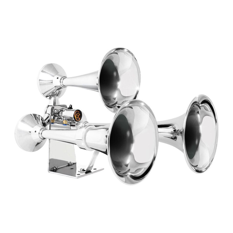 Grand General train horn 3 trumpet chromed brass #69991